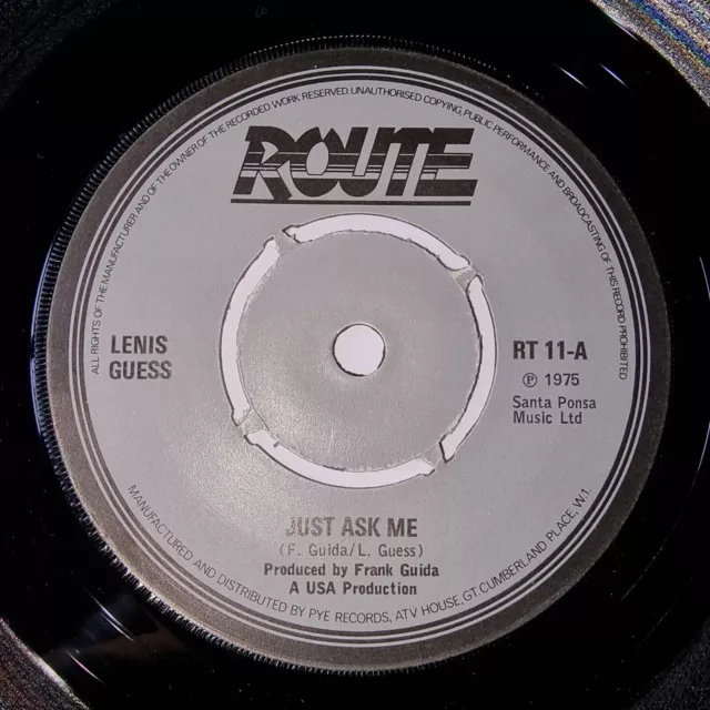 Lenis Guess Just Ask Me Route R&B Northern Soul Oldie