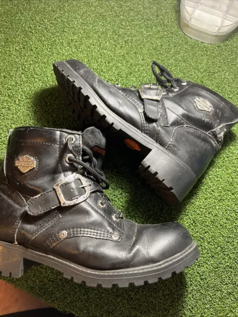 Harley Davidson Womens Riding Boots 71035  Sz 6 steel toe