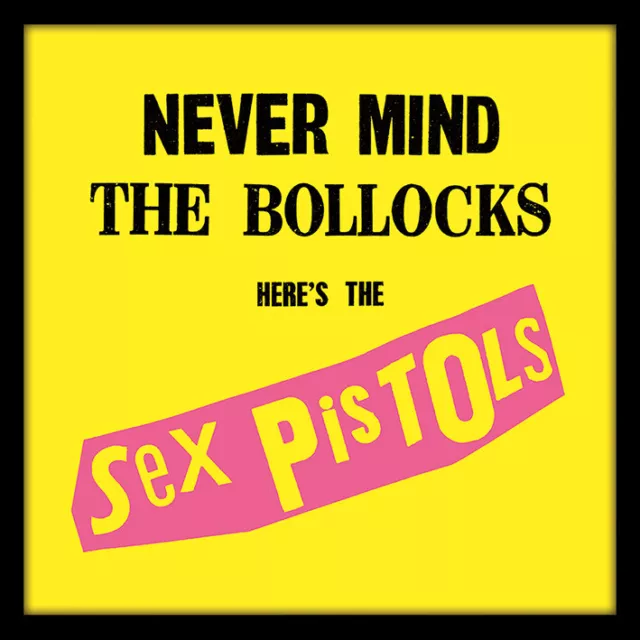 Sex Pistols - Never Mind the Bollocks - Official Album Cover Size Framed Print