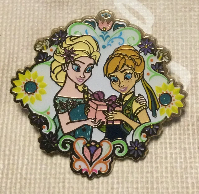 DISNEY PIN FROZEN / Elsa+Anna, Disneyland Paris, Open Edition EUR 6,00