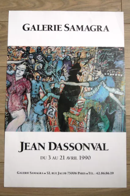 DASSONVAL Jean Affiche originale 1990 Original Poster ANARTISTE Anarchie art