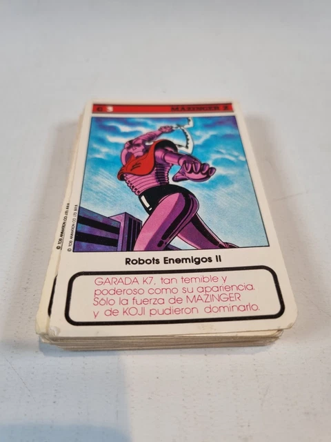 Mazinger Z Robots Cromy Trading Cards Rare Import Vintage Argentina 1980s Bundle 2