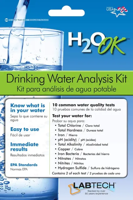Kit de análisis de agua potable estándar Mosser Lee LT5010-6 LabTech LT5010 H2O OK