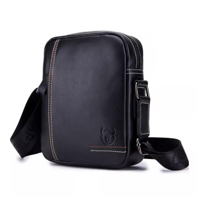 Genuine Leather Men's Messenger Bag Crossbody Shoulder Bag Handbags Vintage Bag