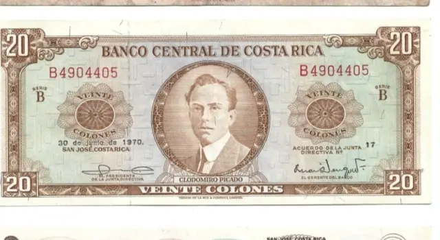 Costa Rica 20 Colones 30-6-970