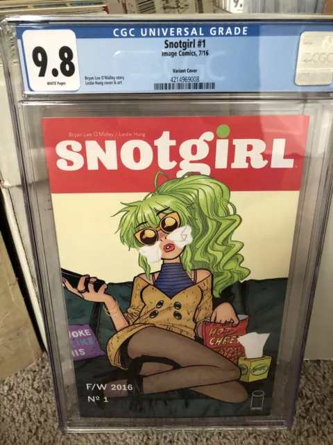 Image Snotgirl #1 Variant Cover CGC 9.8 White Pages