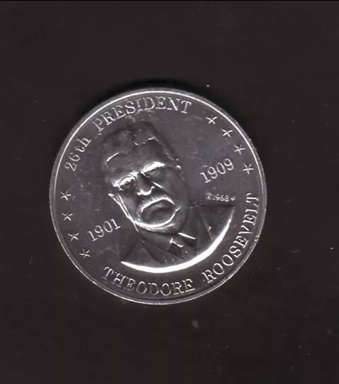 Theodore Roosevelt--1968 Shell Presidential Coin