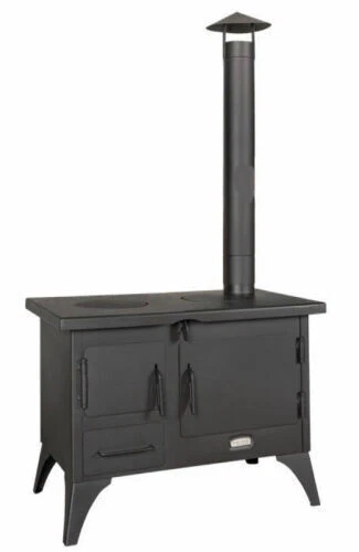 Poêle à Pétrole Vintage EDY 3 Mèches En émail Noir – Cuiseur Camping Avec Four, Made In Netherlands
