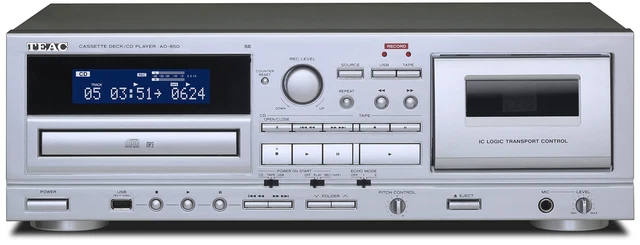 TEAC AD850SE - Lettore CD E Cassette Con USB, Colore Nero - Foto 2