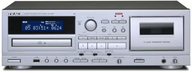 TEAC AD 850 SE Cassette Pont Lecteur CD USB Mémoire Enregistrement & en Lecture