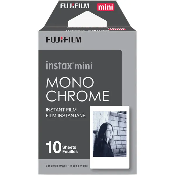 Fuji Instax Mini Monochrome 4 Conf. Da 10 Foto Tot. 40 Foto