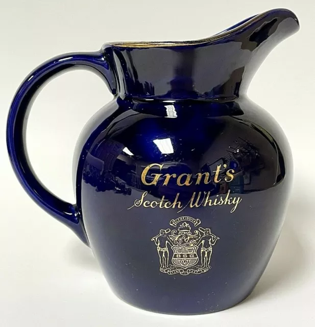 Vintage Grant’s Scotch Whisky Water Pitcher Bar Jug Glenfiddich Wade Regicor