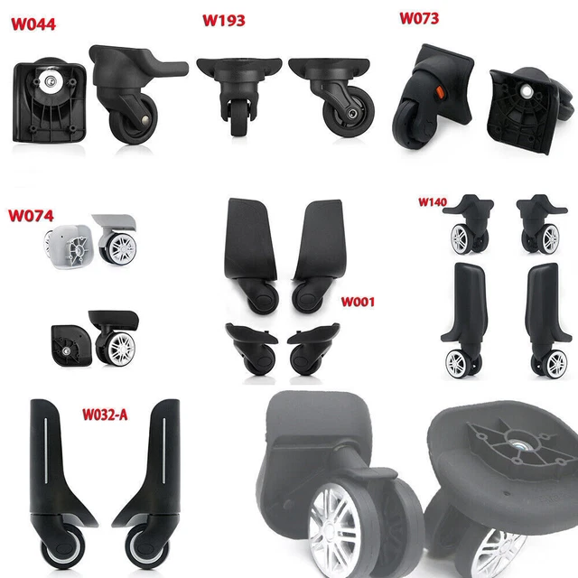 2/4x Replacement Luggage Wheels 360° Swivel Spare Caster Suitcase Repairment