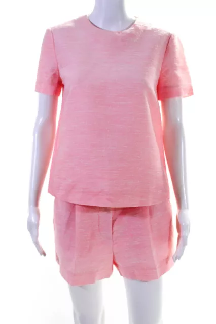 Stella McCartney Womens Blouse Shorts Set Neon Pink Size EUR 40