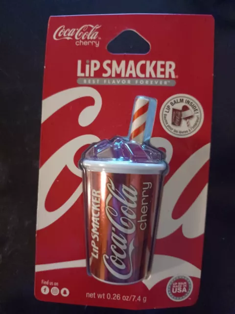 LiP SMACKER Coca-Cola Cherry Coke flavored Lip Balm Collectible RARE flavor NEW