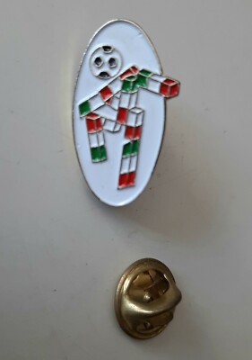 Spilla Pin Badge Football Cup Coppa Del Mondo ITALIA 90 Ciao Licenza Bertoni 