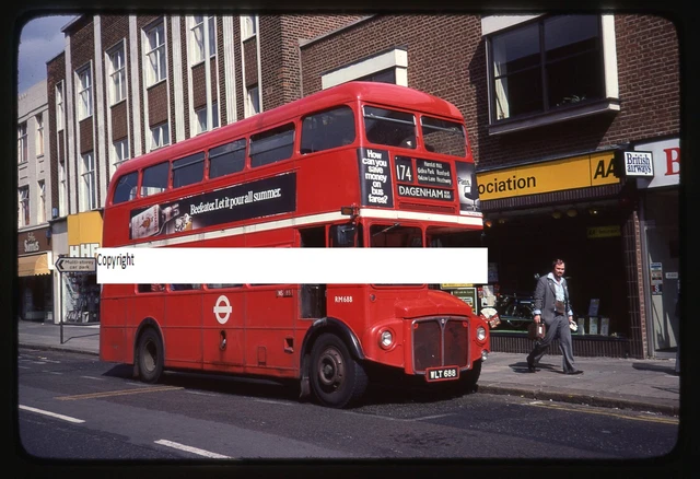 LONDON TRANSPORT BUS Colour Photograph Routemaster RM 688 WLT 688 Route ...