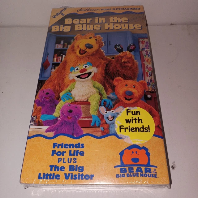 BEAR IN THE Big Blue House Volume 2 VHS VCR Video Tape Sealed Jim ...