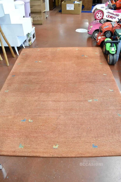 Alfombra Rojo Diseño Renne de Colores 240x170cm