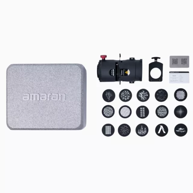 Aputure Amaran 100D S LED Video Studio Light + Spotlight SE 36 Degree Lens Kit 3