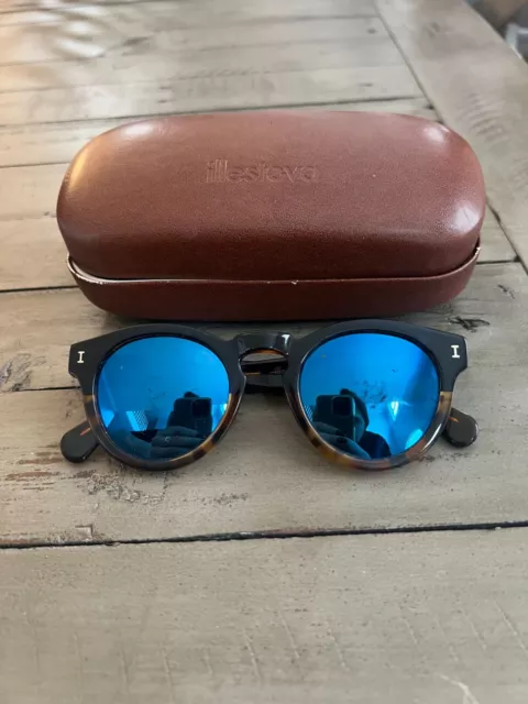 ILLESTEVA Leonard Sunglasses Tortoise/Blue Mirrored