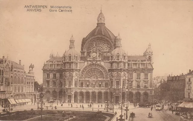 AK Antwerpen / Anvers. Hauptbahnhof / Gare Centrale