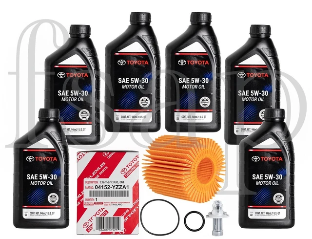 GENUINE TOYOTA OIL change kit for 2020 Toyota TACOMA 3.5L V6 engine oil ...