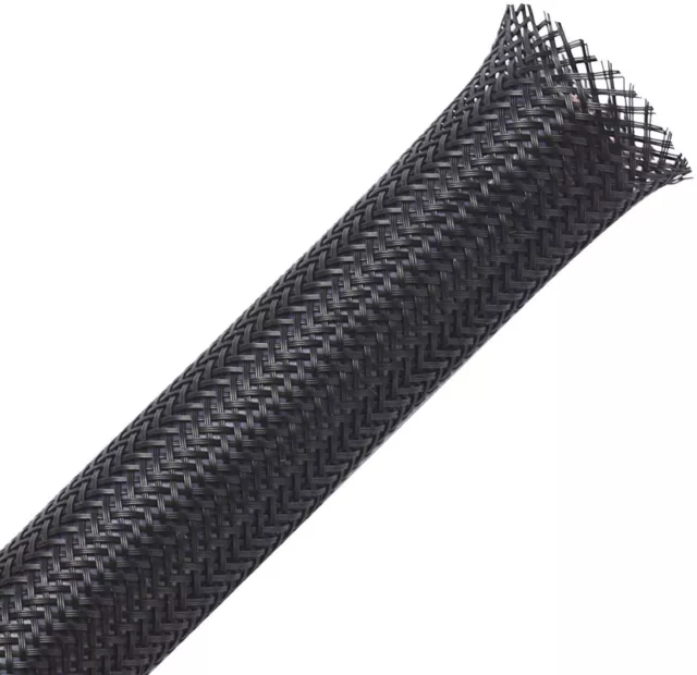 1/2" Expandable Wire Cable Sleeving Sheathing Braided Loom 25 Feet