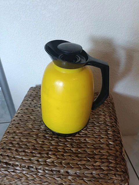 Pichet/carafe Thermos Vintage Orange - Idéal Camping, Caravane, Rétro - Bon état