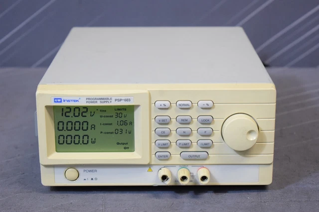 GW Instek PSP-603 Programmable Switching DC Power Supply 60V 3.5A 200W