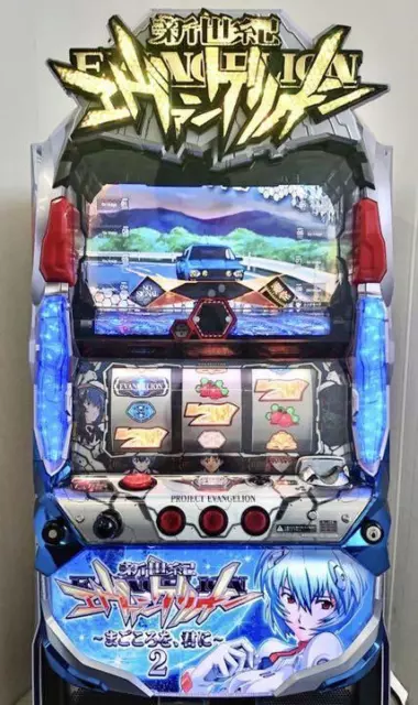 Evangelion Bisty Neon Genesis  skill Slot Pachi-Slot Pachislo Japanese Machine