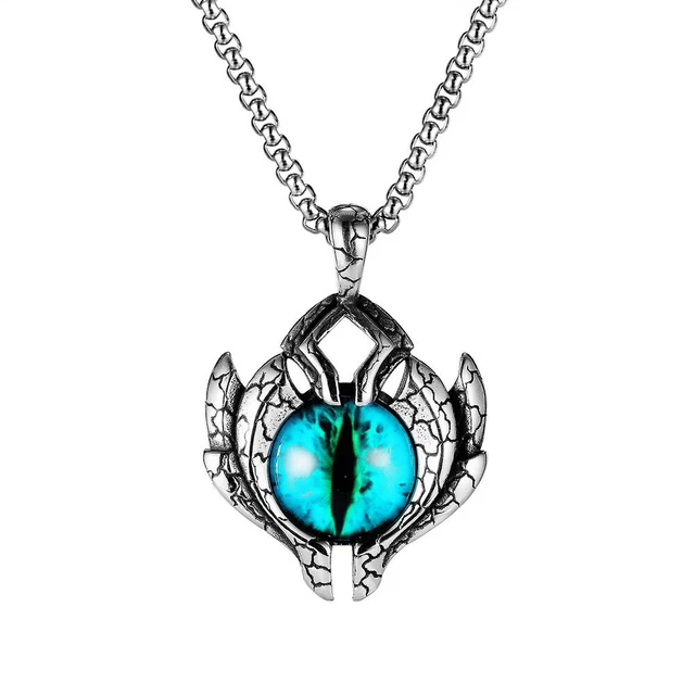 Stainless Steel Retro hip hop design Demon Eyes Men's tide brand Jewelry New