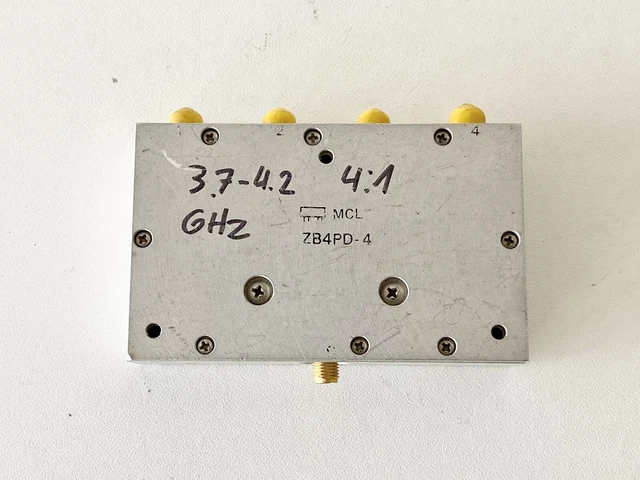 Mini Circuits ZB4PD-42W  1.7-4.2GHz 4-way RF Coaxial Power Splitter Divider