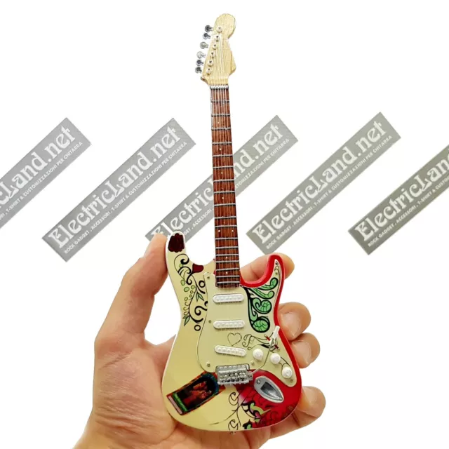 Mini Guitar 1:4 JIMI HENDRIX monterey stratocaster miniature gadget collectible