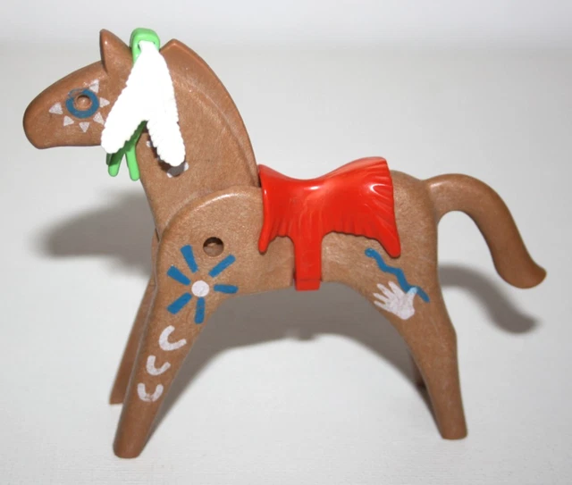 PLAYMOBIL 3396 3733 Cheval Indien Peintures De Guerre Camp Indien