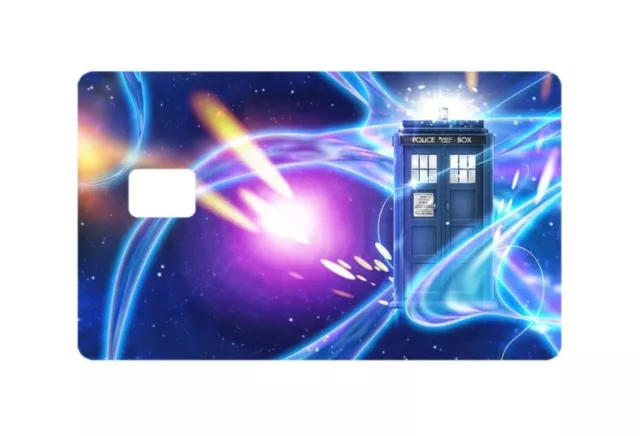 Doctor Who Tardis Fan Art Credit Card Decal Skin