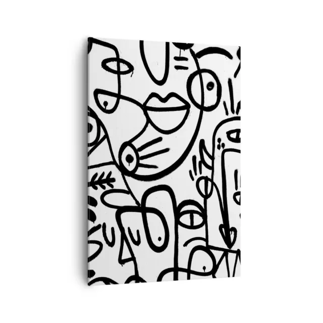 Impression sur Toile 70x100cm Tableaux Image Dessin Bande dessinée Graffiti