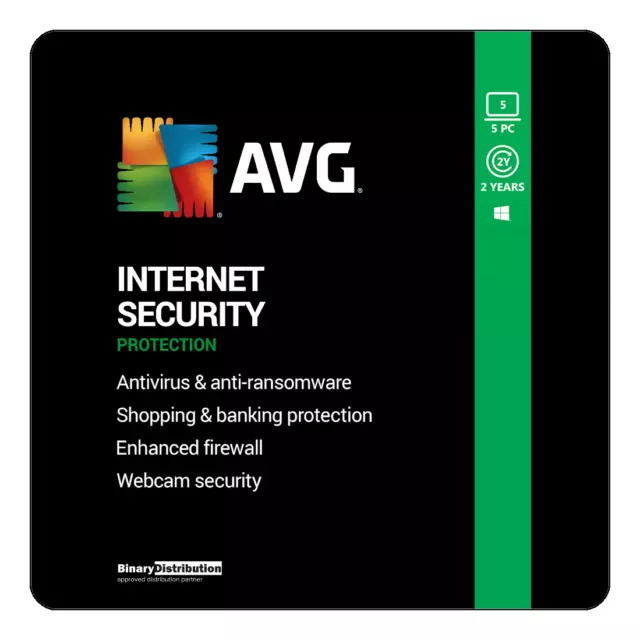 AVG SECURITY 2024 5 PC 2 Ans [Téléchargement] EUR 17,20