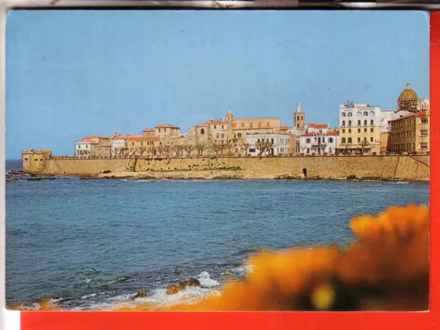 Cartolina  Alghero  Citta'  Viaggiata 1986 Bastioni E Panorama   Regalo