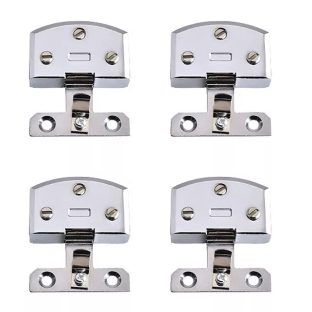 4pcs Vetro Cerniera Regolabile Morsetto da Incasso Porta Bagno Doccia Armadietto