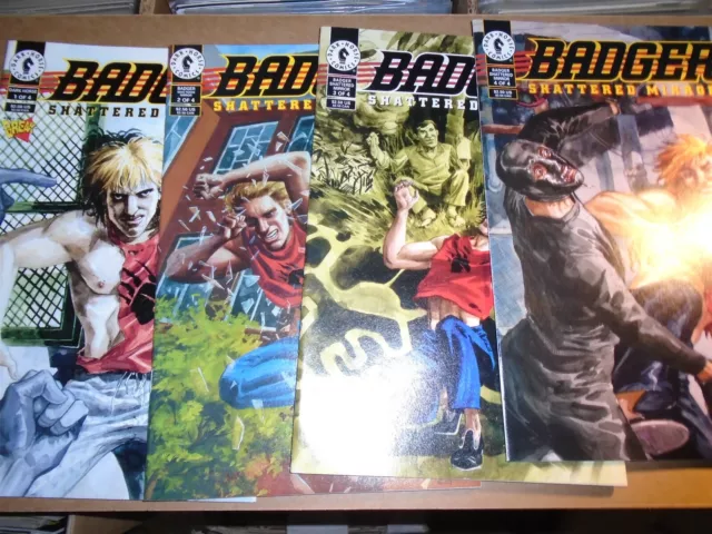 BADGER : SHATTERED MIRROR #1 2 3 4 Complete Series Dark Horse 1994 NM