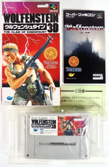 WOLFENSTEIN 3D The Claw Of Eisenfaut Nintendo Super Famicom SFC SNES Jap Japan