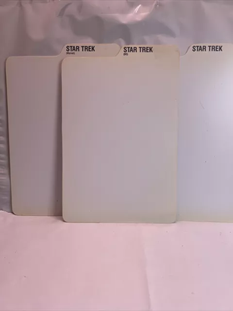 Star Trex White Tabbed Plastic Vintage Size Comic Book Storage Box Dividers Used