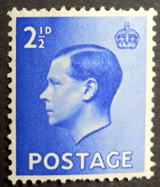 GB 1936 SG460 KEVIII 2½d. BRIGHT BLUE - MNH