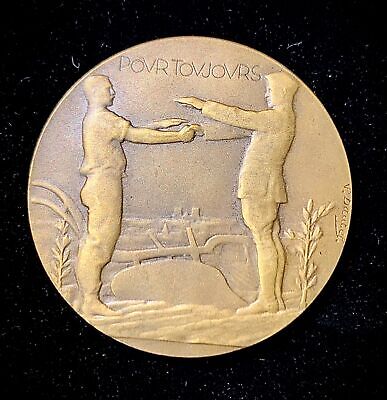 1927 Bronze Medal, Viste De l'american Legion En France, Republic of France. 2