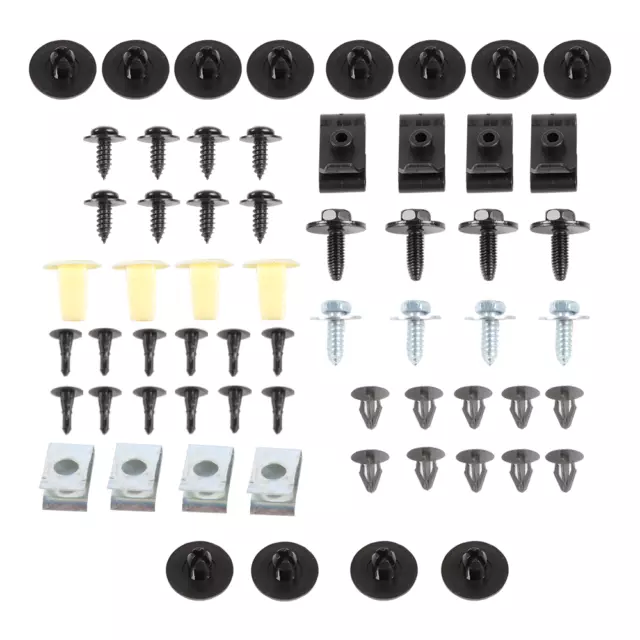 Clip Fender Trim Car Auto Push Pin Rivet Bumper Door Panel Retainer Fastener Kit