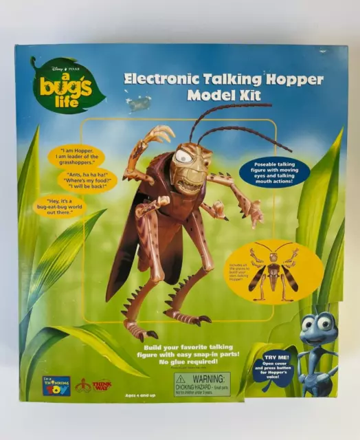 Disney Pixar A Bug's Life Electronic Talking Hopper Model Figure - Retro Toy