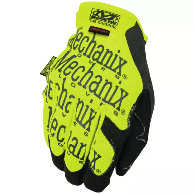 Mechanix Wear Tactical Mens Cr5 Original Gloves Hi-Viz Safety Work Glove Yellow
