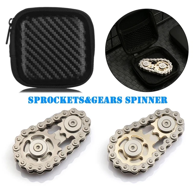 Toys Fingertips Flywheel EDC Sprocket Chains Gyro Gear Roadbike Spinner
