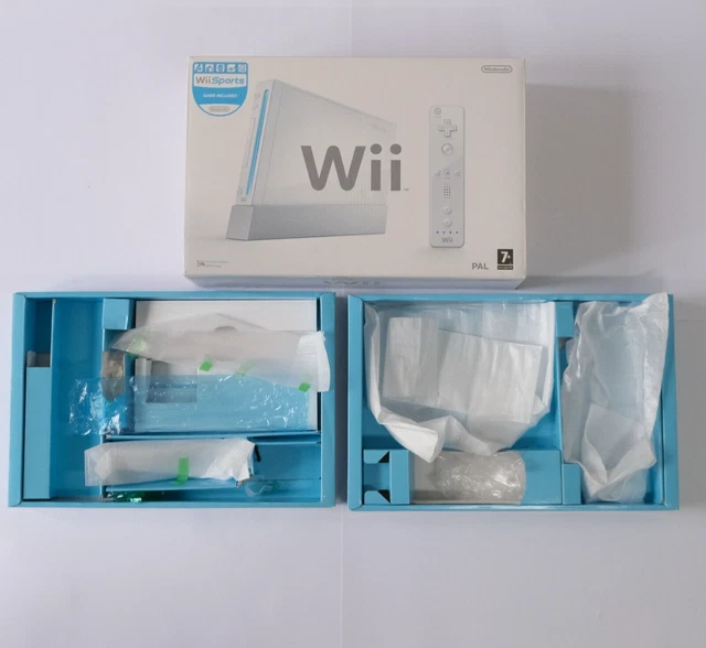 Nintendo Wii White Console - BOX ONLY - Including Trays - Very Good Condition